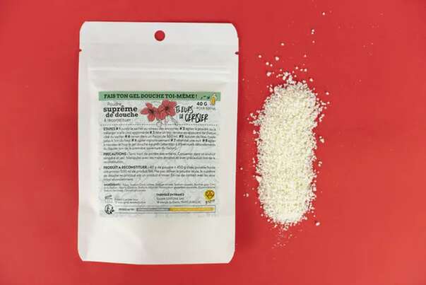 Sie sehen eine Packung Duschgel Pulver Kirschblüte StepOne, Produktbild: 04 Duschgel Pulver Kirschblüte StepOne, A-Nr.: 5447088 - 04