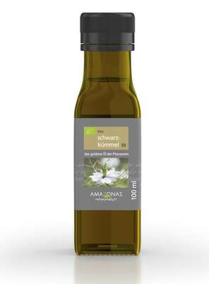Bio Schwarzkümmelöl, 100ml, kaltgepresstes Öl aus Ägypten, Antiallergikum, A-Nr.: 5229339 - 01