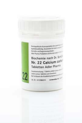 Sie sehen eine Packung Schüßler Salz Adler Nr. 22 D12 Tabletten, Produktbild: 01 Schüßler Salz Adler Nr. 22 D12 Tabletten, A-Nr.: 2263643 - 01