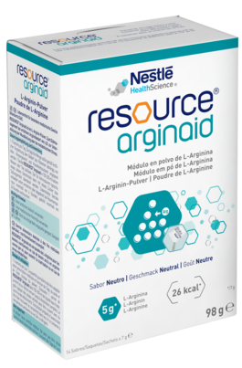 Sie sehen eine Packung Resource® Arginaid, Produktbild: 01 Resource® Arginaid, A-Nr.: 4576412 - 01