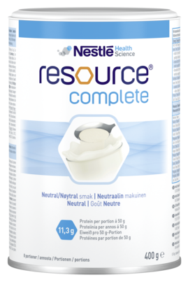 Sie sehen eine Packung Resource® complete - 400g, Produktbild: 01 Resource® complete - 400g, A-Nr.: 4323119 - 01
