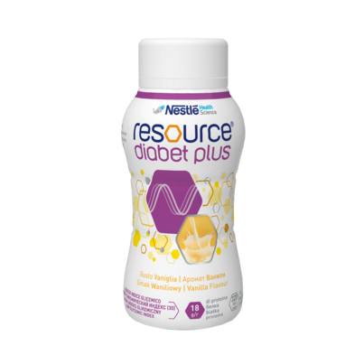 Sie sehen eine Packung Resource® Diabet Plus, Produktbild: 01 Resource® Diabet Plus, A-Nr.: 4383802 - 01