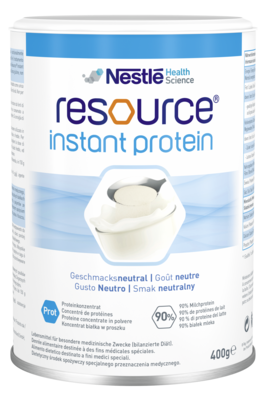 Sie sehen eine Packung Resource® instant protein, Produktbild: 01 Resource® instant protein, A-Nr.: 4195041 - 01