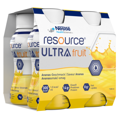 Sie sehen eine Packung Resource® Ultra Fruit, Produktbild: 03 Resource® Ultra Fruit, A-Nr.: 5422616 - 03