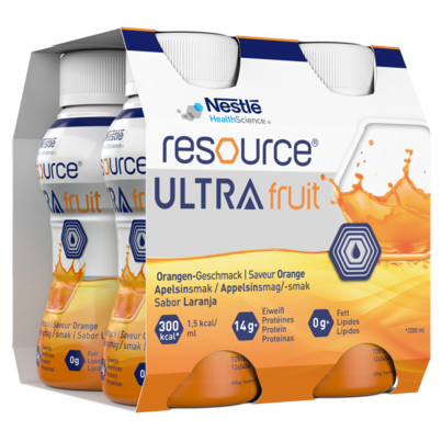 Sie sehen eine Packung Resource® Ultra Fruit, Produktbild: 03 Resource® Ultra Fruit, A-Nr.: 5422674 - 03