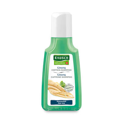 Sie sehen eine Packung RAUSCH Ginseng COFFEIN-SHAMPOO, Produktbild: 01 RAUSCH Ginseng COFFEIN-SHAMPOO, A-Nr.: 4330935 - 01