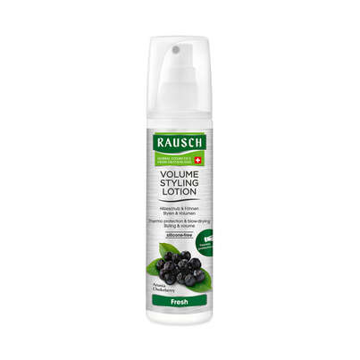 Sie sehen eine Packung RAUSCH VOLUME STYLING LOTION Fresh, Produktbild: 01 RAUSCH VOLUME STYLING LOTION Fresh, A-Nr.: 4555344 - 01