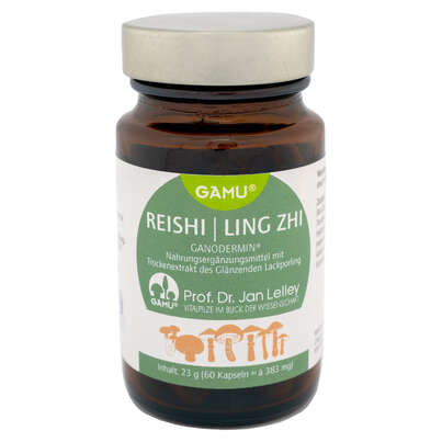 Sie sehen eine Packung Gamu Bio Reishi | Ganodermin Kapseln, Produktbild: 01 Gamu Bio Reishi | Ganodermin Kapseln, A-Nr.: 5600199 - 01