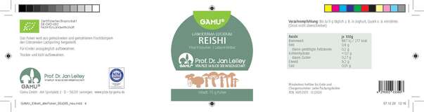 Gamu Reishi Pulver, A-Nr.: 5600265 - 03
