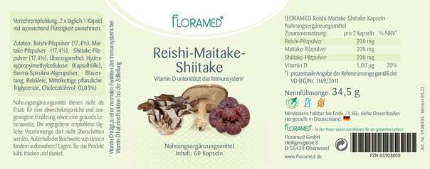 Floramed Reishi-Maitake-Shiitake, A-Nr.: 4390311 - 01