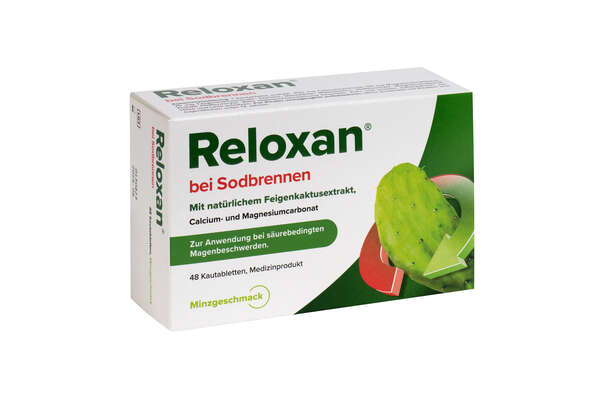 Sie sehen eine Packung Reloxan® Kautablette Minzgeschmack, Produktbild: 01 Reloxan® Kautablette Minzgeschmack, A-Nr.: 5510852 - 01