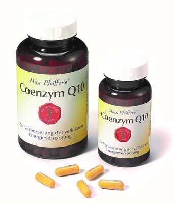 Sie sehen eine Packung Mag. Pfeiffer’s® Coenzym Q10, Produktbild: 01 Mag. Pfeiffer’s® Coenzym Q10, A-Nr.: 3209976 - 01