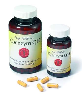 Sie sehen eine Packung Mag. Pfeiffer’s® Coenzym Q10, Produktbild: 02 Mag. Pfeiffer’s® Coenzym Q10, A-Nr.: 3209976 - 02