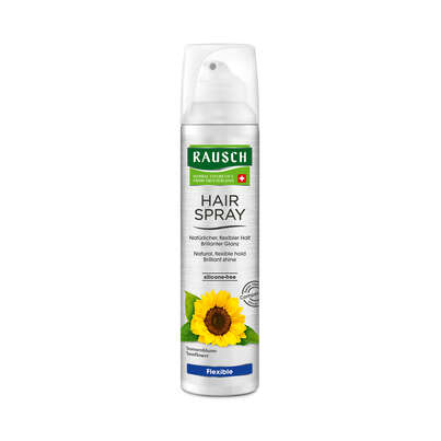Sie sehen eine Packung RAUSCH HAIRSPRAY Flexible Aerosol, Produktbild: 01 RAUSCH HAIRSPRAY Flexible Aerosol, A-Nr.: 4593184 - 01