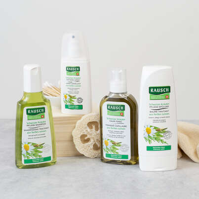 Sie sehen eine Packung RAUSCH Schweizer Kräuter PFLEGE-SPÜLUNG, Produktbild: 03 RAUSCH Schweizer Kräuter PFLEGE-SPÜLUNG, A-Nr.: 2770771 - 03