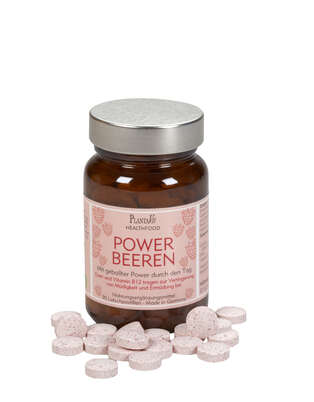 Sie sehen eine Packung PowerBeeren B12+Koffein klein, Produktbild: 02 PowerBeeren B12+Koffein klein, A-Nr.: 5663171 - 02