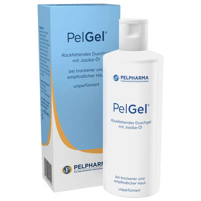 Sie sehen eine Packung PelGel Duschgel, Produktbild: 01 PelGel Duschgel, A-Nr.: 2592341 - 01