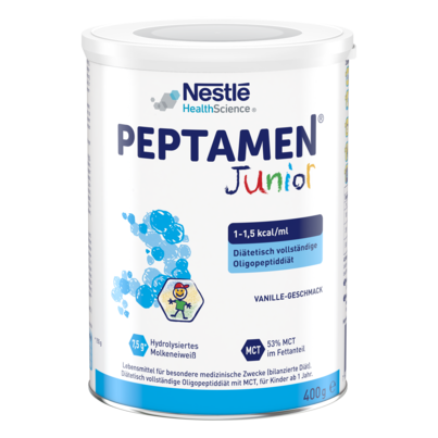 Sie sehen eine Packung Peptamen® Junior 400 g, Produktbild: 01 Peptamen® Junior 400 g, A-Nr.: 3445369 - 01