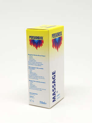 Sie sehen eine Packung Perskindol Massage Öl, Produktbild: 04 Perskindol Massage Öl, A-Nr.: 2058268 - 04