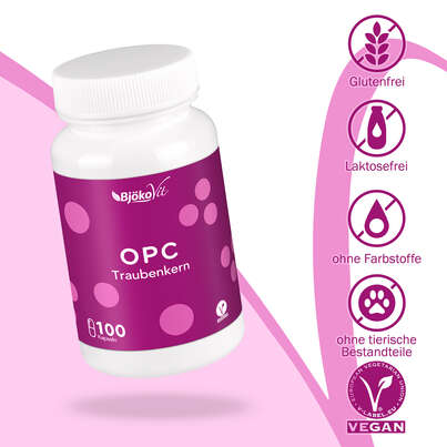 BjökoVit OPC Traubenkern Kapseln vegan, A-Nr.: 5174621 - 05