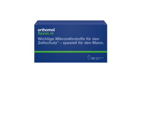 Sie sehen eine Packung Orthomol Flavon M, Produktbild: 01 Orthomol Flavon M, A-Nr.: 2646953 - 01