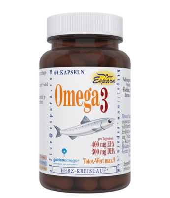 Sie sehen eine Packung Omega-3 Kapseln, Produktbild: 01 Omega-3 Kapseln, A-Nr.: 5720696 - 01