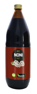 Sie sehen eine Packung Hanoju Noni Saft Bio, Produktbild: 01 Hanoju Noni Saft Bio, A-Nr.: 5167928 - 01