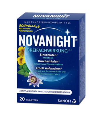 Sie sehen eine Packung Novanight®, Produktbild: 01 Novanight®, A-Nr.: 5184200 - 01
