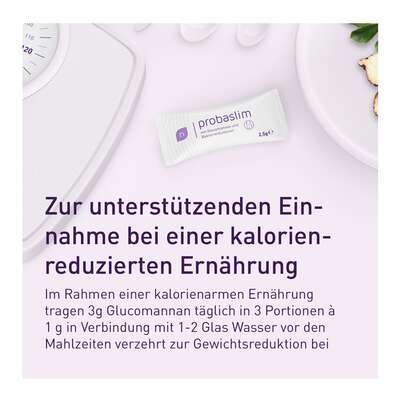 Sie sehen eine Packung nupure probaslim mit Glucomannan und Bakterienkulturen, Produktbild: 03 nupure probaslim mit Glucomannan und Bakterienkulturen, A-Nr.: 5779034 - 03