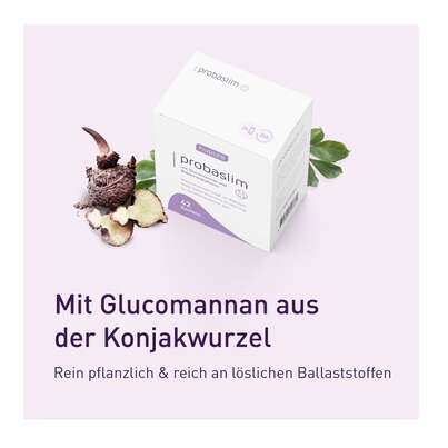Sie sehen eine Packung nupure probaslim mit Glucomannan und Bakterienkulturen, Produktbild: 04 nupure probaslim mit Glucomannan und Bakterienkulturen, A-Nr.: 5779034 - 04