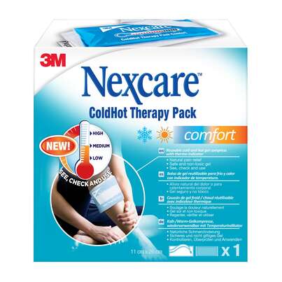 Sie sehen eine Packung Nexcare™ ColdHot Therapy Pack Comfort mit Thermoindicator 1/Packung, Produktbild: 01 Nexcare™ ColdHot Therapy Pack Comfort mit Thermoindicator 1/Packung, A-Nr.: 5205215 - 01