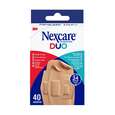 Sie sehen eine Packung Nexcare™ DUO Pflaster, assortiert, 40/Pack, Produktbild: 01 Nexcare™ DUO Pflaster, assortiert, 40/Pack, A-Nr.: 5470182 - 01