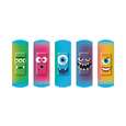 Sie sehen eine Packung Nexcare™ Kinderpflaster Happy Kids Monster, assortiert, 20/Packung, Display, Produktbild: 02 Nexcare™ Kinderpflaster Happy Kids Monster, assortiert, 20/Packung, Display, A-Nr.: 4833464 - 02