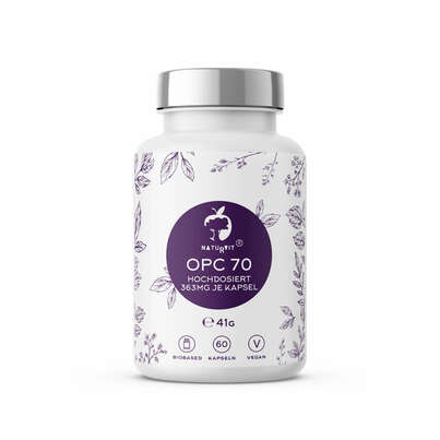 Sie sehen eine Packung Naturvit® OPC 70 hochdosiert 363mg, Produktbild: 01 Naturvit® OPC 70 hochdosiert 363mg, A-Nr.: 5667507 - 01