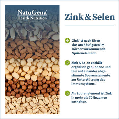 Sie sehen eine Packung NatuGena Zink & Selen Tabletten, Produktbild: 02 NatuGena Zink & Selen Tabletten, A-Nr.: 5404251 - 02