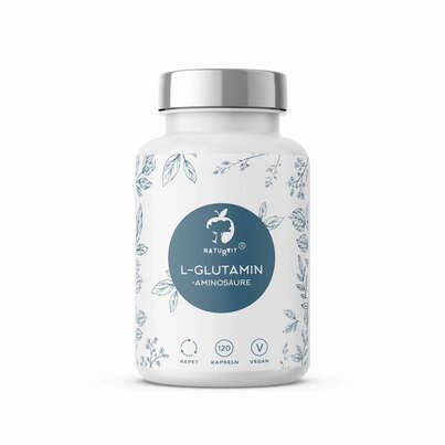 Sie sehen eine Packung Naturvit® L-Glutamin, Produktbild: 01 Naturvit® L-Glutamin, A-Nr.: 5669630 - 01