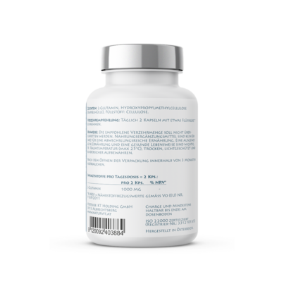 Sie sehen eine Packung Naturvit® L-Glutamin, Produktbild: 02 Naturvit® L-Glutamin, A-Nr.: 5669630 - 02