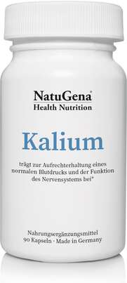 Sie sehen eine Packung NatuGena Kalium Kapseln, Produktbild: 01 NatuGena Kalium Kapseln, A-Nr.: 5404274 - 01