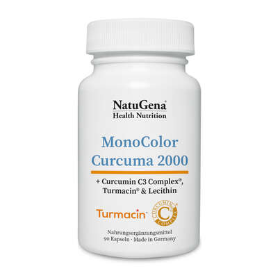 Sie sehen eine Packung NatuGena MonoColor Curcuma 2000, Produktbild: 01 NatuGena MonoColor Curcuma 2000, A-Nr.: 5675889 - 01