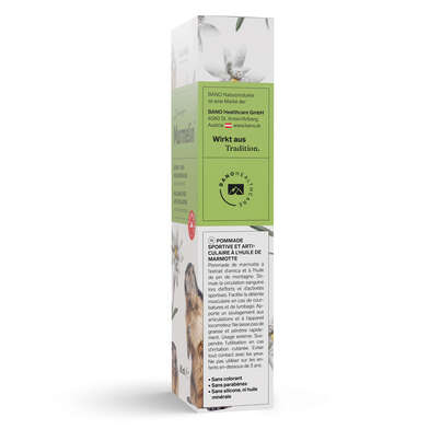 Sie sehen eine Packung Arlberger Murmelin Sport- und Gelenkssalbe 60ml, Produktbild: 04 Arlberger Murmelin Sport- und Gelenkssalbe 60ml, A-Nr.: 0589151 - 04