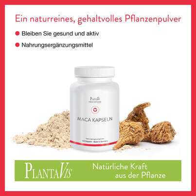 Sie sehen eine Packung Maca Kapseln, Produktbild: 03 Maca Kapseln, A-Nr.: 4488903 - 03