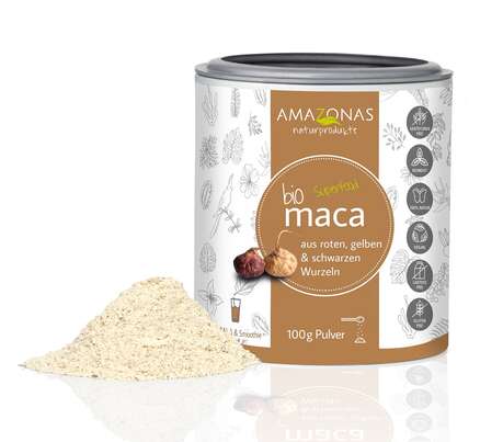 Bio Maca Pulver, 100g, pur ohne Zusätze, aus den Anden Perus, beruhigend und energiesteigend, A-Nr.: 5229233 - 01
