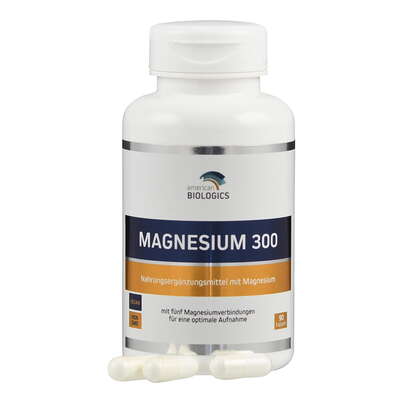 Sie sehen eine Packung Magnesium 300 mg Kapseln, Produktbild: 04 Magnesium 300 mg Kapseln, A-Nr.: 5638368 - 04