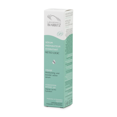 Sie sehen eine Packung Meteologic Feuchtigkeitsserum Gesicht Bio LDB, Produktbild: 03 Meteologic Feuchtigkeitsserum Gesicht Bio LDB, A-Nr.: 4832447 - 03