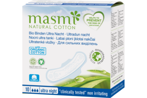 Masmi Organic Care - Bio Monatsbinden Ultra Nacht, A-Nr.: 4368777 - 01
