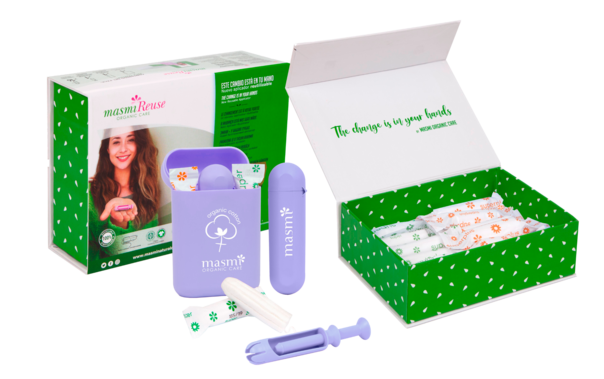 Bio Tampons mit Re-Use Applikator Super &amp; Super Plus MASMI, A-Nr.: 5713526 - 02