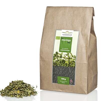 Bio Moringa Tee, 100g, für mehr Fitness und Vitalität auch im hohen Alter, A-Nr.: 5229316 - 01