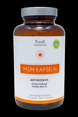 Sie sehen eine Packung MSM Kapseln, Produktbild: 01 MSM Kapseln, A-Nr.: 5779241 - 01