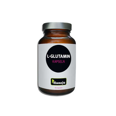 Sie sehen eine Packung Hanoju L-Glutamin 500mg, Produktbild: 01 Hanoju L-Glutamin 500mg, A-Nr.: 4255493 - 01
