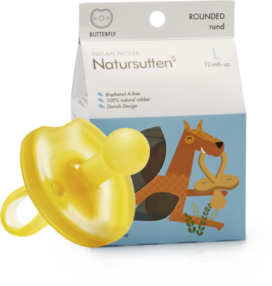 Sie sehen eine Packung Bio Schnuller Butterfly Kirschform Größe L, Produktbild: 01 Bio Schnuller Butterfly Kirschform Größe L, A-Nr.: 5568596 - 01